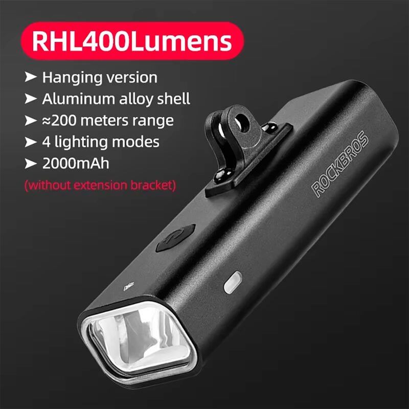 Linterna Led Rockbros RHL400 IPX6 400 Lúmenes - Imagen 6