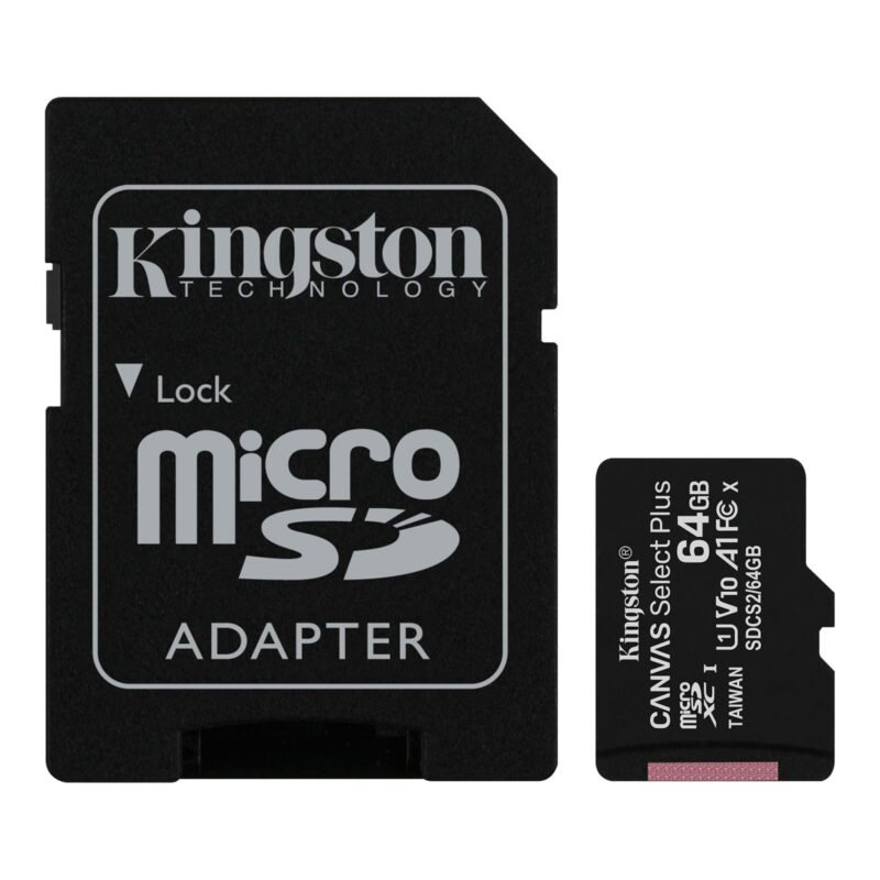 Memoria Micro Sd Kingston 64GB Con Adaptador Sd
