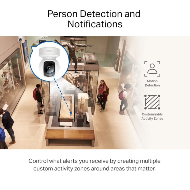 Cámara De Seguridad Tp-Link Tapo C212 Interior Visión Nocturna 2K 360° - Imagen 2
