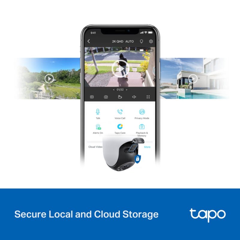 Cámara De Seguridad Tp-Link Tapo C520ws Exterior Visión Nocturna 2K 360° - Imagen 2