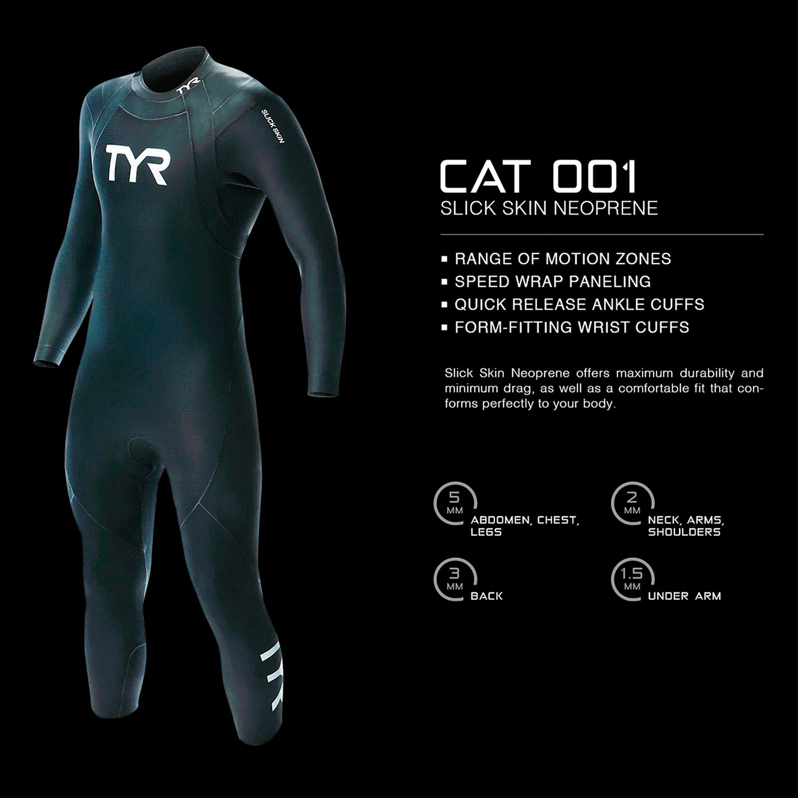 Traje De Neopreno Tyr Cat 1 Hombre M/32