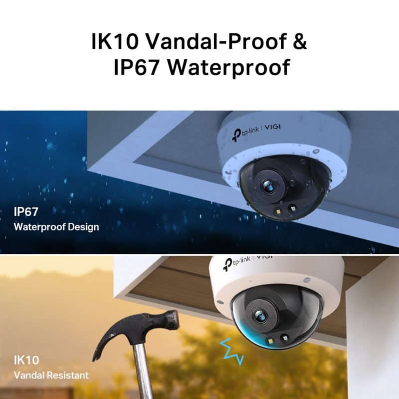 Cámara Seguridad Ext Tp-Link Vigi C250 Color Ip67 Día Noche 1620p 5mp