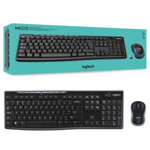 Combo Logitech Mk270 Teclado Y Mouse Inalámbricos
