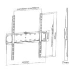 Soporte para TV lcd/led fijo hasta 55"" con nivel