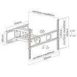 Soporte para TV lcd/led movil hasta 70"" / 40kg