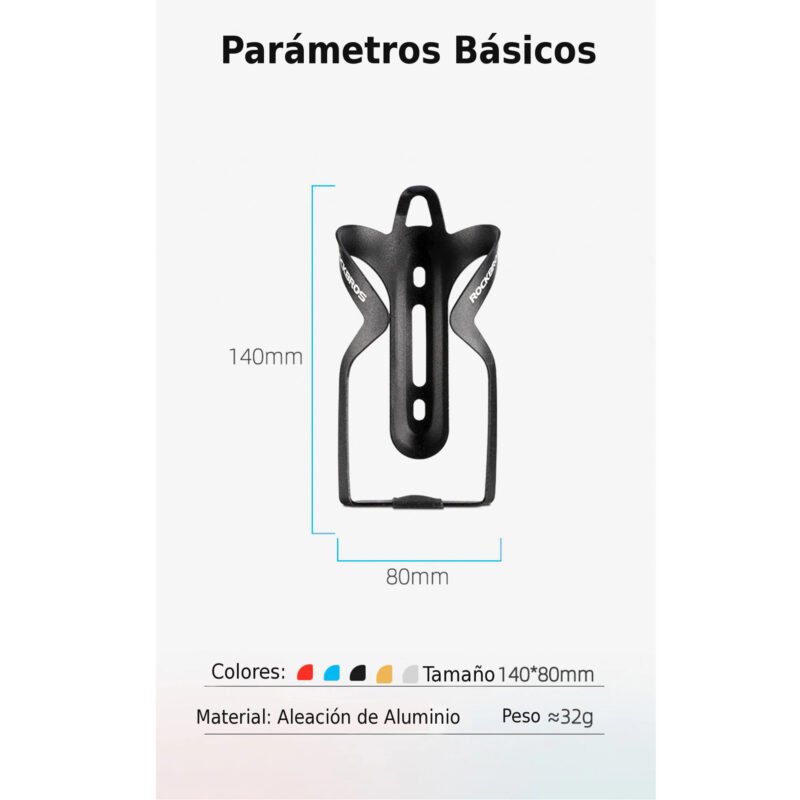Portacaramañola De Aluminio Rockbros Dorada - Imagen 5