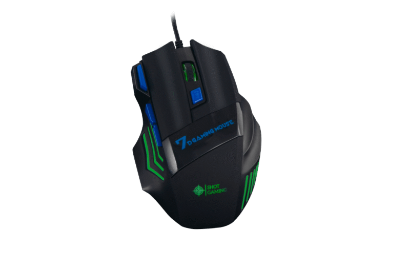 Mouse Gamer USB SHOT GAMING GM10 | Negro, 6D, Iluminación de 7 Colores - Imagen 3