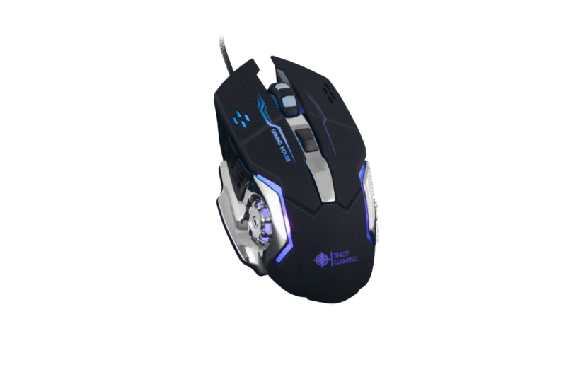 Mouse Gamer USB Shot Gaming GM08 | Negro, 6D, Iluminación de 7 Colores - Imagen 3