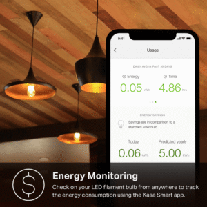 Lámpara Led Inteligente Tp-link Kl60 | Filamento, Wifi, 2000k, 5w