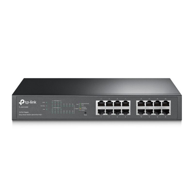 Switch TP-LINK TL-SG1016PE | 16 Puertos Gigabit (8 Puertos PoE at), Easy Smart - Imagen 2
