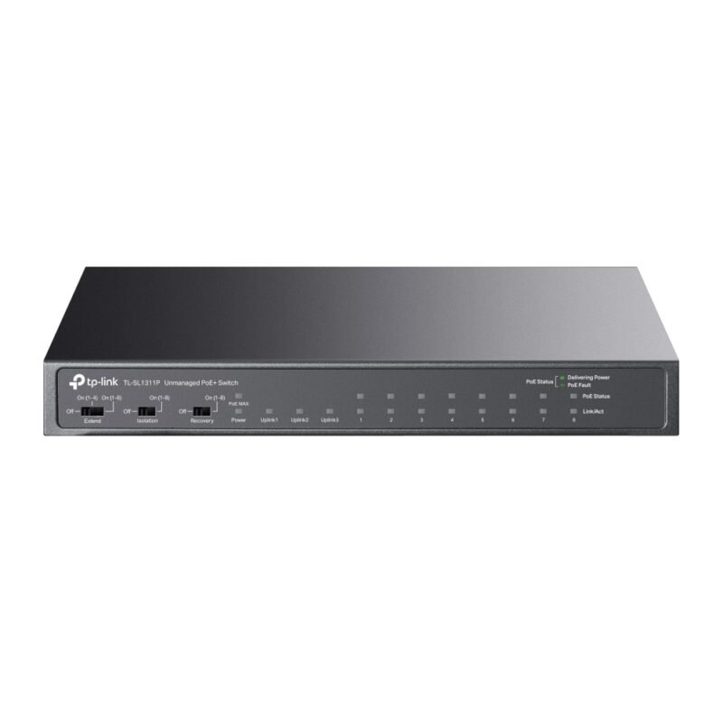 Switch TP-LINK TL-SL1311P | 8 puertos Gigabit (8 Puertos PoE+) - Imagen 6