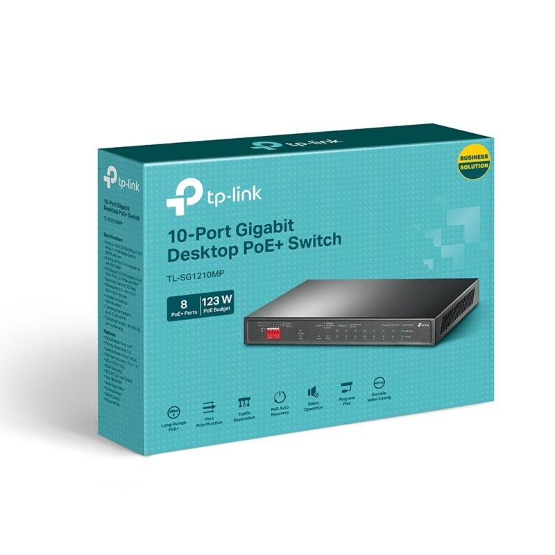 Switch TP-LINK TL-SG1210PP  | 10 puertos Gigabit (6 Puertos PoE+, 2 Puertos PoE++) - Imagen 7