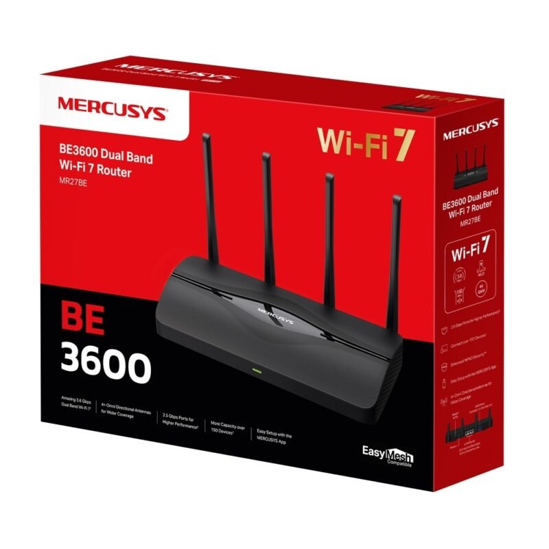 Router Inalámbrico MERCUSYS MR27BE | BE3600, WiFi 7 - Imagen 16