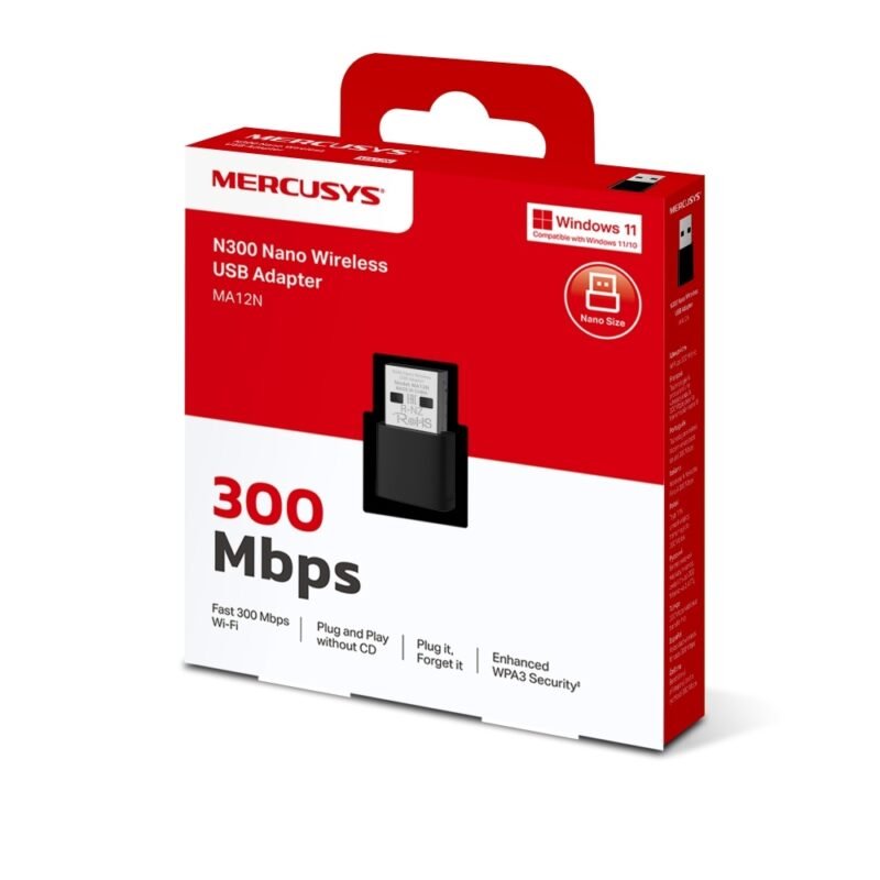 Adaptador Nano USB MERCUSYS MA20N | AC650, WiFi - Imagen 9
