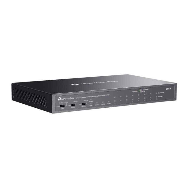 Switch Omada DS111P | 8 puertos 10/100 Mbps, 3 puertos Gigabit con PoE+ de 8 puertos - Imagen 22