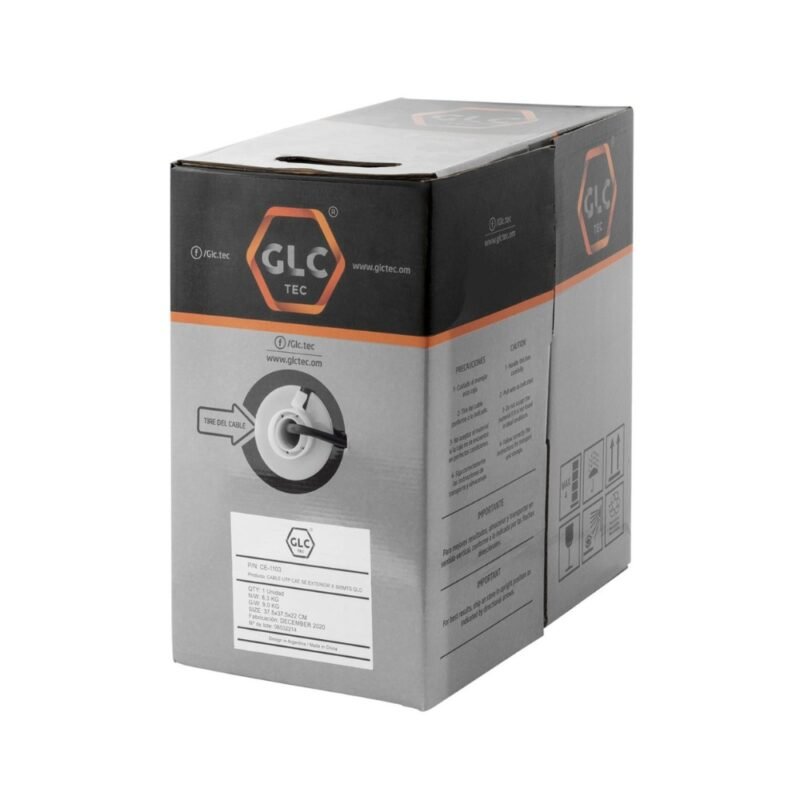 Bobina de cable UTP GLC CE-1430 | Cat 6, Interior, 305 m, 60% Cobre - Imagen 3