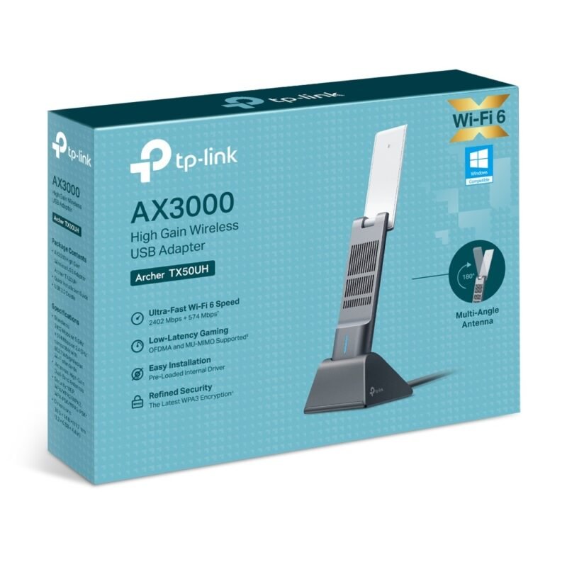 Adaptador Inalámbrico USB TP-LINK Archer TXE50UH | AX3000, WiFi 6E, Alta Ganancia - Imagen 7