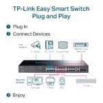 Switch TP-LINK TL-SG1428PE | 26 Puertos Gigabit (24 PoE af/at), 2 Puertos Gigabit SFP, Easy Smart