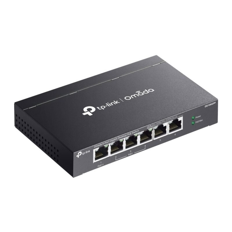 Switch TP-LINK DS106GPP | 6 Puertos Gigabit (4 puertos PoE at/af) - Imagen 2