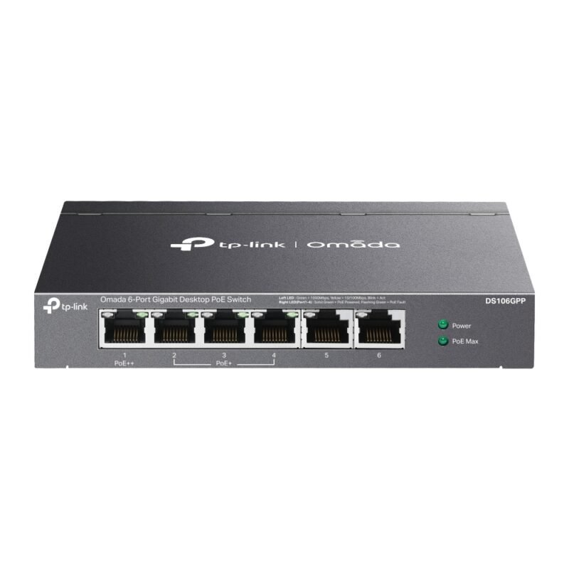 Switch TP-LINK DS106GPP | 6 Puertos Gigabit (4 puertos PoE at/af) - Imagen 5
