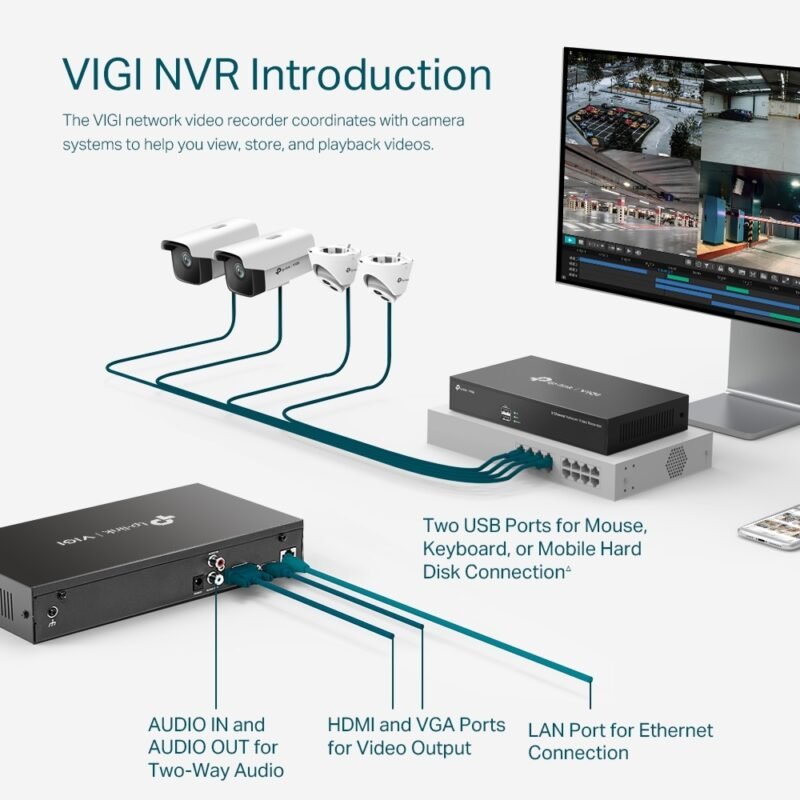 NVR TP-LINK VIGI NVR1008H | 8 canales - Imagen 3