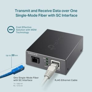 Convertidor de medios Monomodo TP-LINK TL-FC311A-20 | SC Gigabit, Ethernet Gigabit, WDM