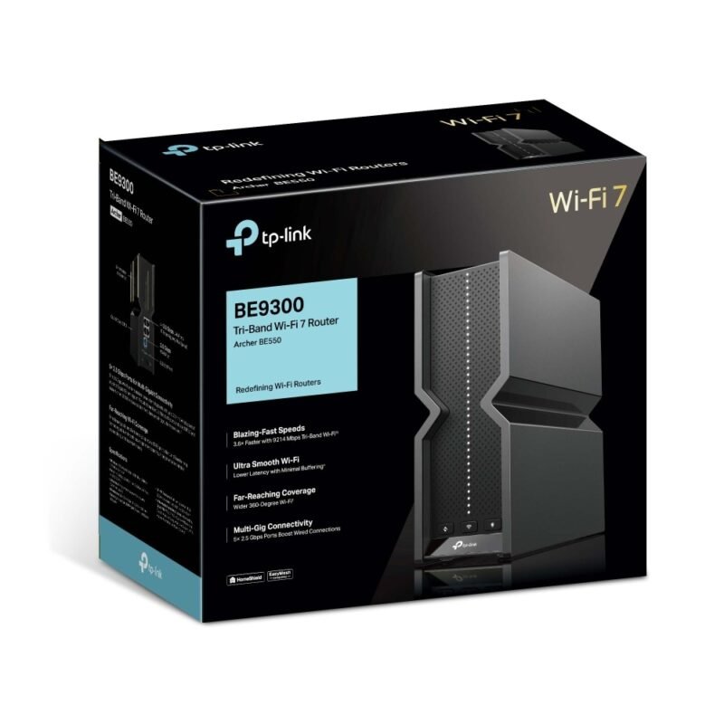 Router Inalámbrico TP-LINK Archer BE550 | BE9300, WiFi 7, Mesh - Imagen 6