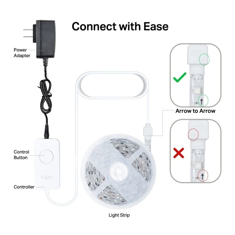 Tira LED Inteligente TP-LINK Tapo L930-5 | RGB - Multicolor, WiFi, 5 m - Imagen 7