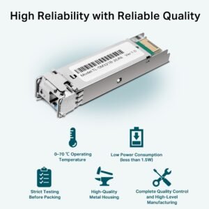Módulo SFP Bidireccional TP-LINK TL-SM321B-2 | 1000Base-BX, Monomodo, WDM