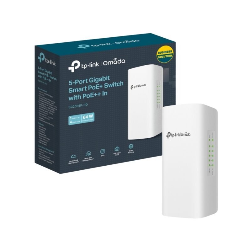 Switch Smart TP-LINK SG2005P-PD | 4 Puertos Gigabit PoE+, 1 Puerto Gigabit PoE++ at/af - Imagen 9