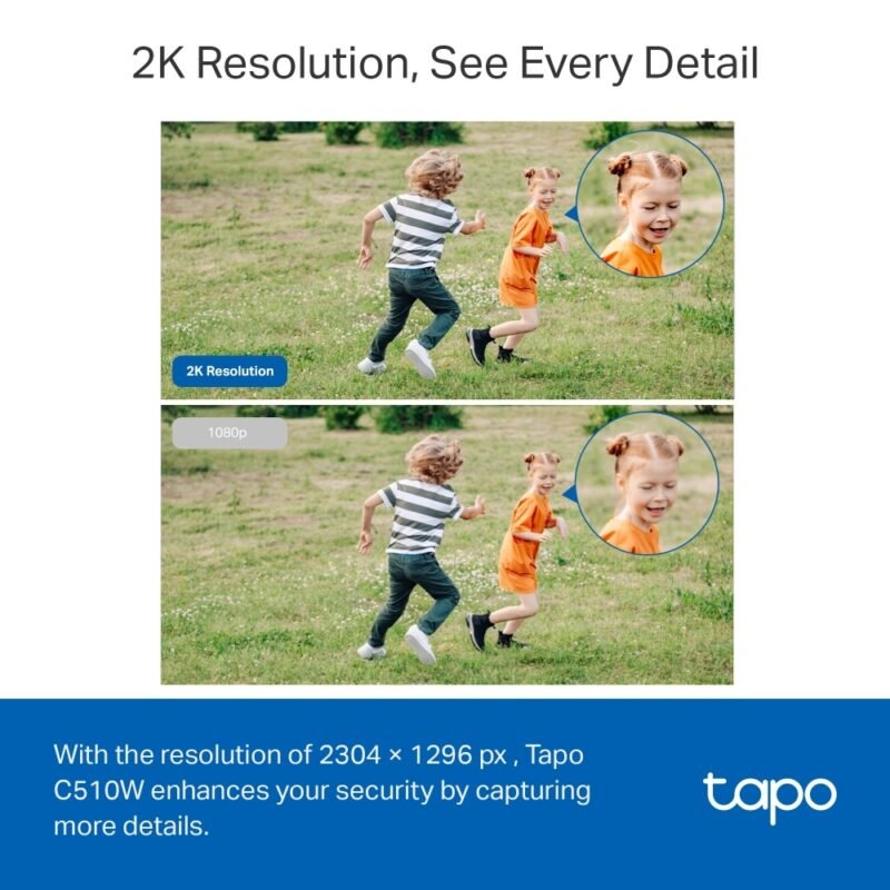 Cámara WiFi TP-LINK Tapo C510W | QHD, Rotatoria, Visión Nocturna, Exterior - Imagen 2