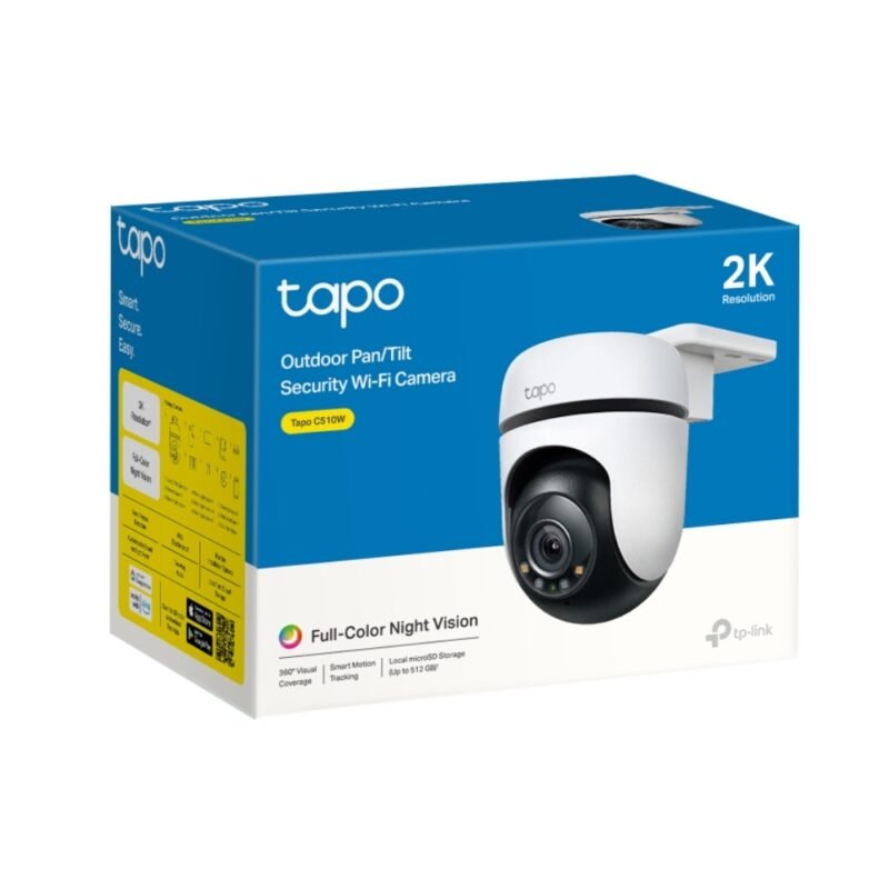 Cámara WiFi TP-LINK Tapo C510W | QHD, Rotatoria, Visión Nocturna, Exterior - Imagen 6