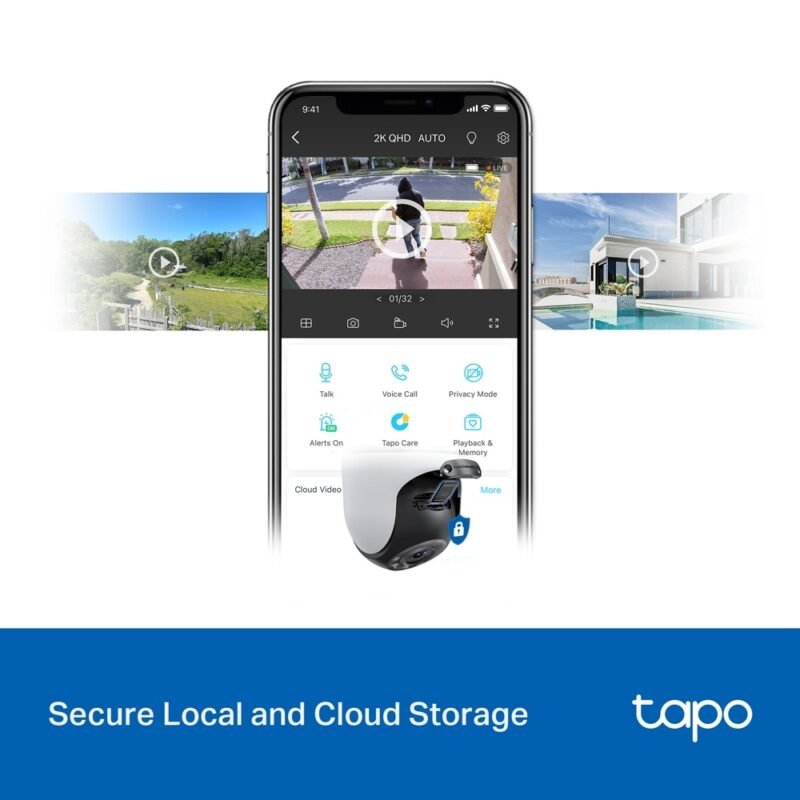 Cámara WiFi TP-LINK Tapo C520WS | QHD, Rotatoria, Visión Nocturna, Exterior - Imagen 8