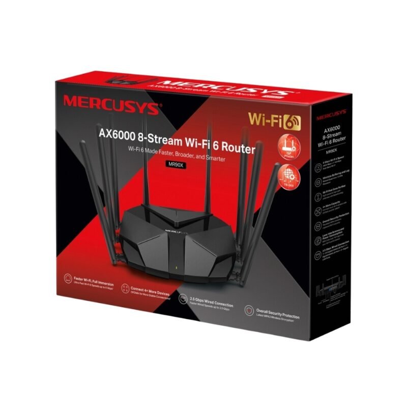 Router Inalámbrico MERCUSYS MR90X | AX6000, WiFi 6 - Imagen 3