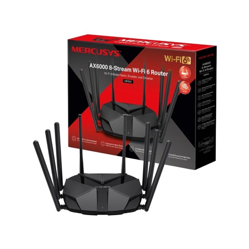 Router Inalámbrico MERCUSYS MR90X | AX6000, WiFi 6 - Imagen 9