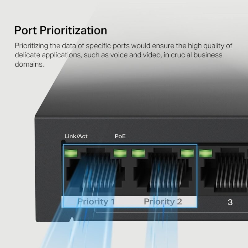 Switch MERCUSYS MS110P | 10 Puertos RJ45 10/100 (8 Puertos PoE af/at) - Imagen 6