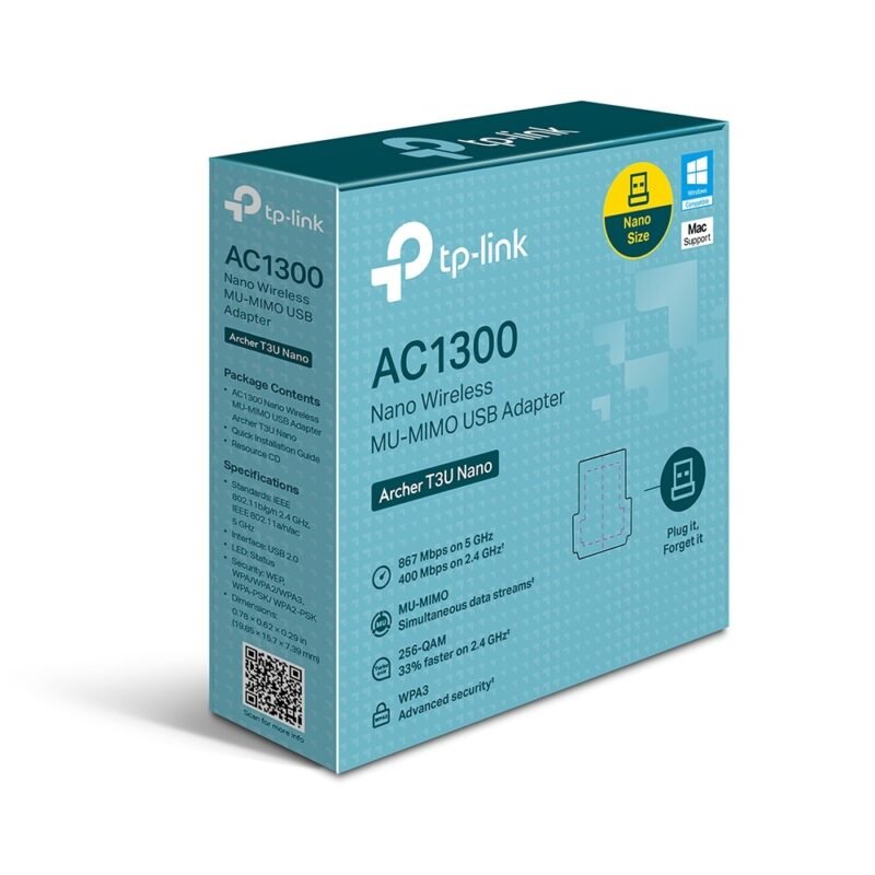 Adaptador Inalámbrico USB TP-LINK Archer T3U Nano | AC1300, WiFi 5 - Imagen 2