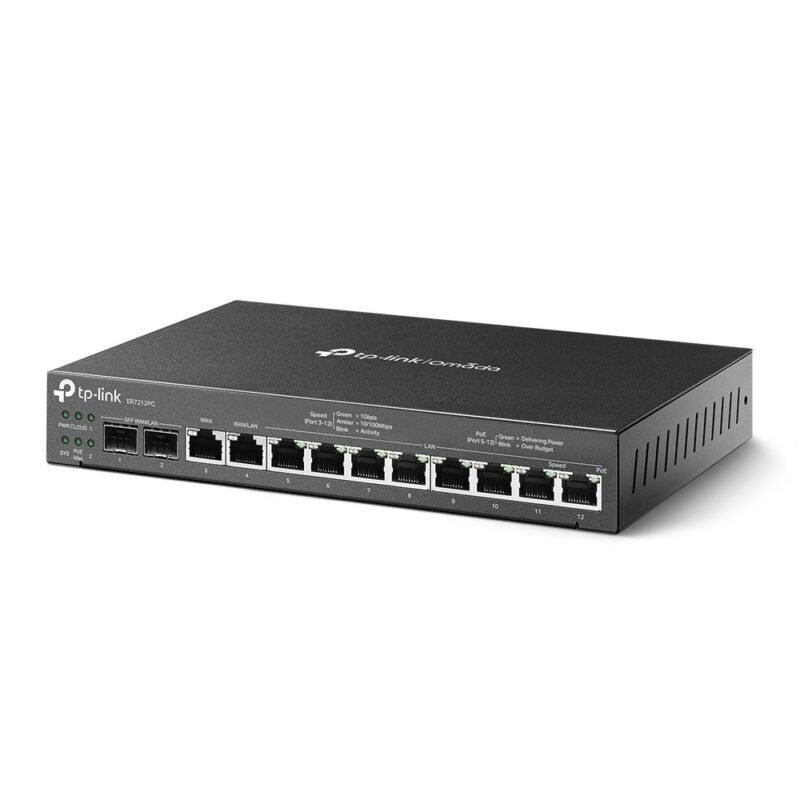 Router Cableado 3 en 1 TP-LINK ER7212PC | VPN, Gigabit PoE, Omada - Imagen 2