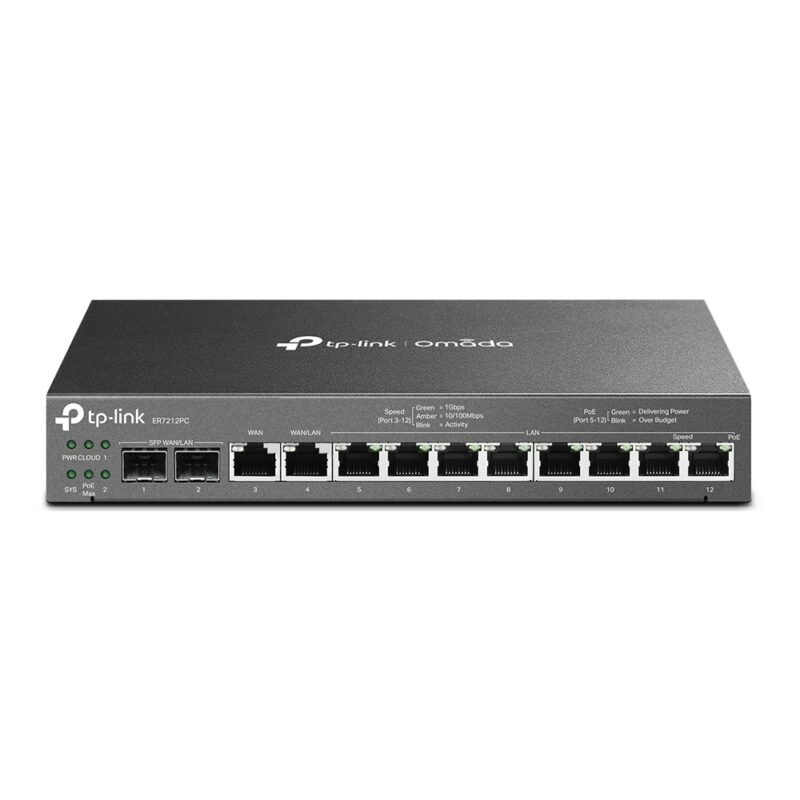 Router Cableado 3 en 1 TP-LINK ER7212PC | VPN, Gigabit PoE, Omada - Imagen 4