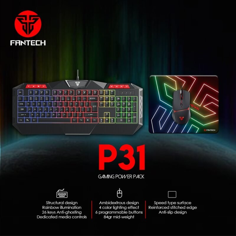 Kit Gamer 3 en 1 FANTECH P31 | RGB, USB - Imagen 13