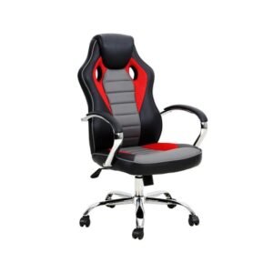 Silla Gamer Nibio Rookie GC029 | Ergonómica, Reposabrazos, Negra y Roja