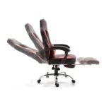 Silla Gamer | Reposabrazos, Posa Pies, Negra y Azul