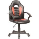 Silla Gamer para Niños | Ergonómica, Reposabrazos, Negra y Roja