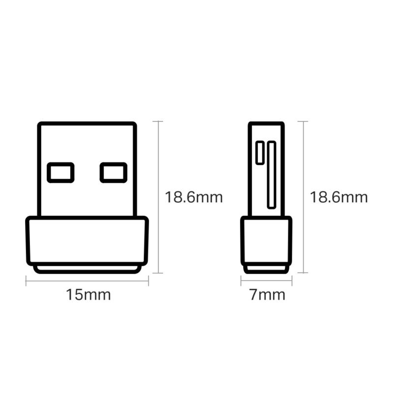 Adaptador Inalámbrico USB TP-LINK Archer T2U Nano | AC600, WiFi 5 - Imagen 2