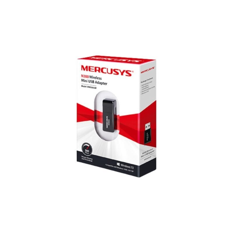 Adaptador Inalámbrico Mini USB MERCUSYS MW300UM | WiFi, 300 Mbps - Imagen 3