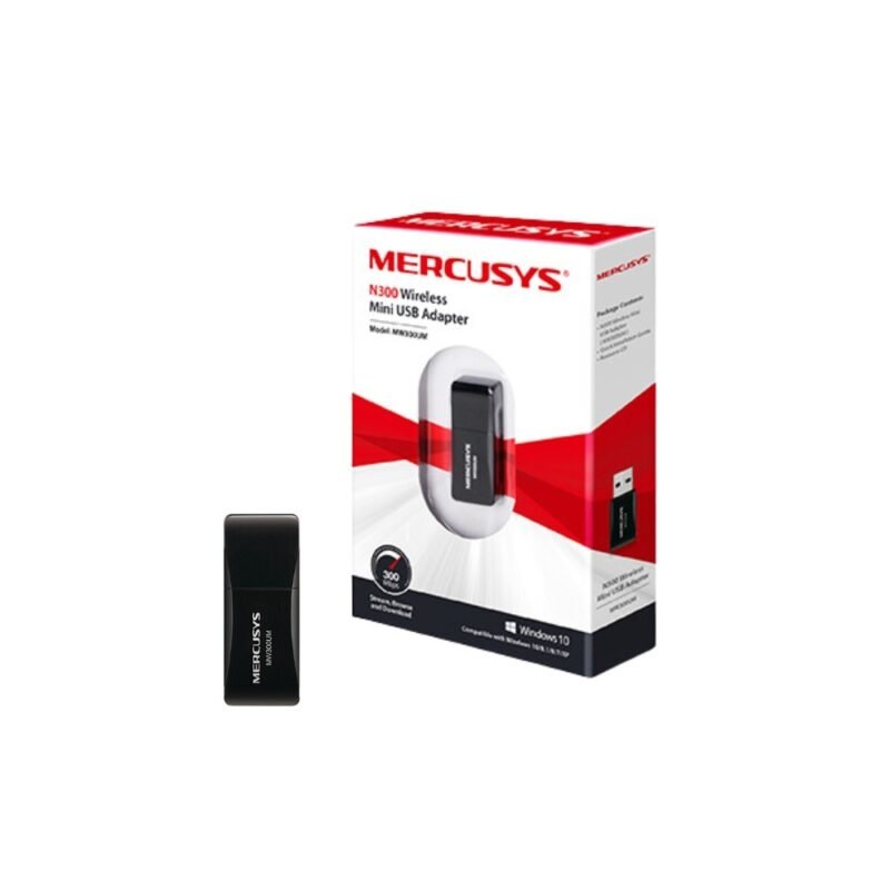 Adaptador Inalámbrico Mini USB MERCUSYS MW300UM | WiFi, 300 Mbps - Imagen 4