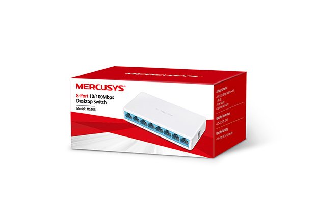 Switch MERCUSYS MS108 | 8 Puertos RJ45 10/100 - Imagen 5