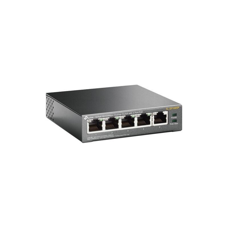 Switch TP-LINK TL-SF1005P | 5 Puertos RJ45 10/100 (4 Puertos PoE af) - Imagen 3