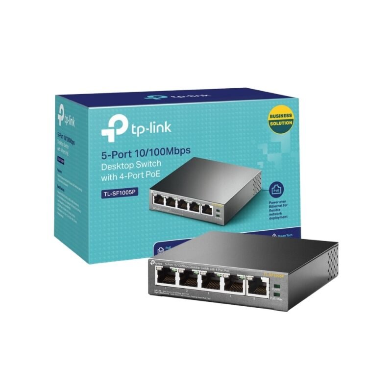 Switch TP-LINK TL-SF1005P | 5 Puertos RJ45 10/100 (4 Puertos PoE af) - Imagen 4