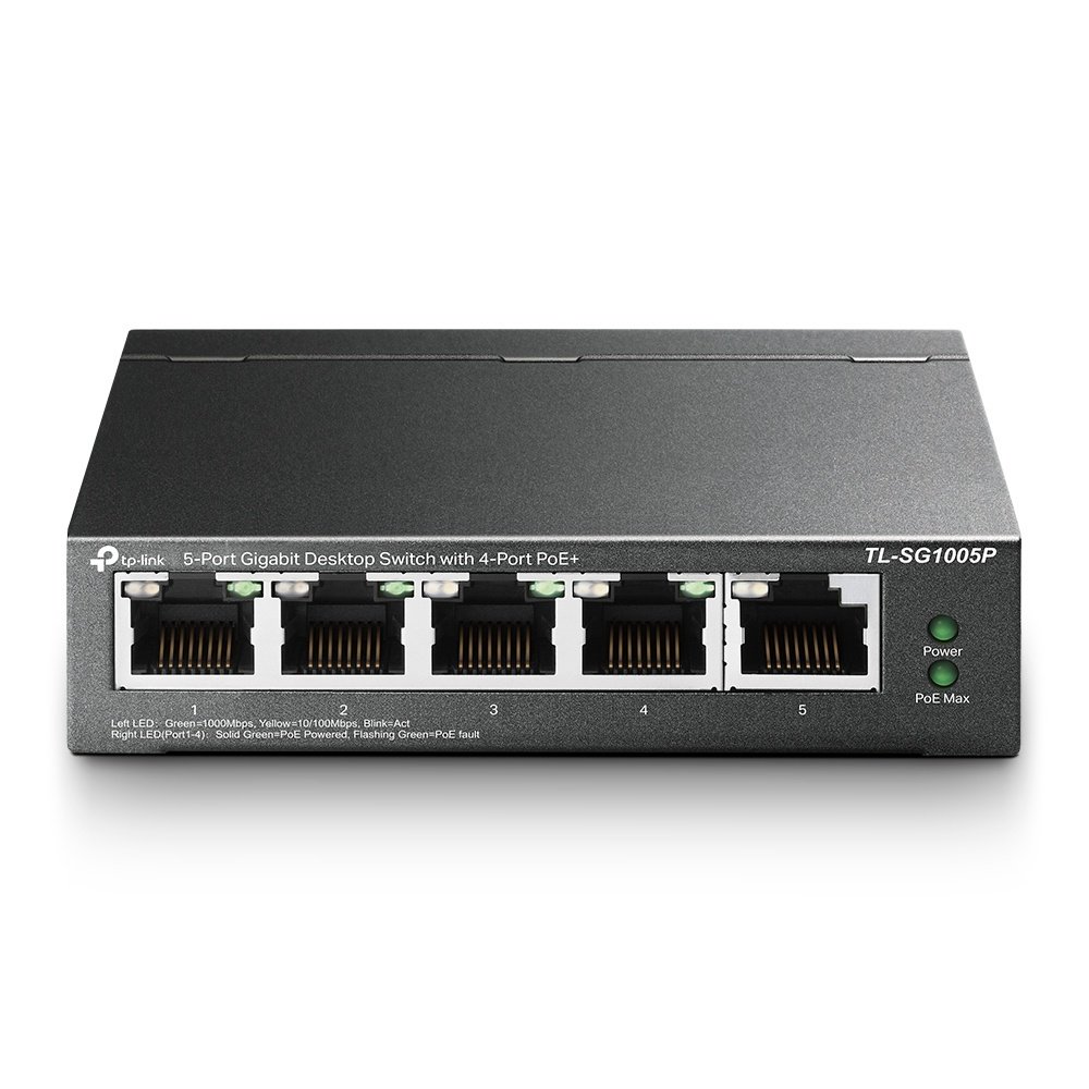 Switch TP-LINK TL-SG1005P | 5 Puertos Gigabit (4 Puertos PoE af/at) - Imagen 2